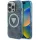 Guess - IML Fém Csillámos 4G Kör Háromszög MagSafe (GUHMP16LHG4PRTGB) - iPhone 16 Pro - Kék