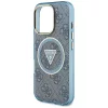 Guess - IML Fém Csillámos 4G Kör Háromszög MagSafe (GUHMP16XHG4PRTGB) - iPhone 16 Pro Max - Kék