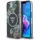 Guess - IML Fém Csillámos Virágos Háromszög MagSafe (GUHMPSE4HFLPEDK) - iPhone 16e / iPhone 17e - Fekete