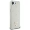 Guess - Bazsarózsás Szemcsézett Hőpecsétes Háromszög Logó MagSafe (GUHMPSE4PGBTME) - iPhone 16e / iPhone 17e - Bézs