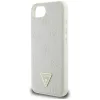 Guess - Bazsarózsás Szemcsézett Hőpecsétes Háromszög Logó MagSafe (GUHMPSE4PGBTME) - iPhone 16e / iPhone 17e - Bézs