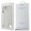 Guess - Bazsarózsás Szemcsézett Hőpecsétes Háromszög Logó MagSafe (GUHMPSE4PGBTME) - iPhone 16e / iPhone 17e - Bézs