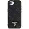 Guess - Bazsarózsás Szemcsézett Hőpecsétes Háromszög Logó MagSafe (GUHMPSE4PGBTMK) - iPhone 16e / iPhone 17e - Fekete