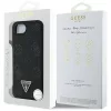 Guess - Bazsarózsás Szemcsézett Hőpecsétes Háromszög Logó MagSafe (GUHMPSE4PGBTMK) - iPhone 16e / iPhone 17e - Fekete