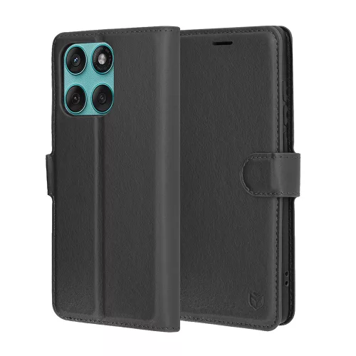 Techsuit - Leather Folio - Motorola Edge 60 / Edge 60 Fusion - Black