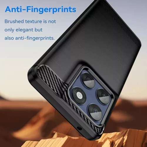 Techsuit - Carbon szilikon tok - Motorola Edge 60 / Edge 60 Fusion - Fekete