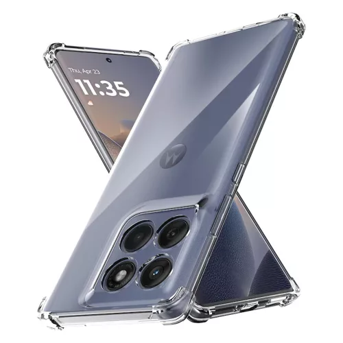 Techsuit - Shockproof Átlátszó Ütésálló Szilikon tok - Motorola Edge 60 / Edge 60 Fusion - Átlátszó