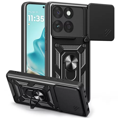 Techsuit - CamShield ütésálló tok - Motorola Edge 60 / Edge 60 Fusion - Fekete