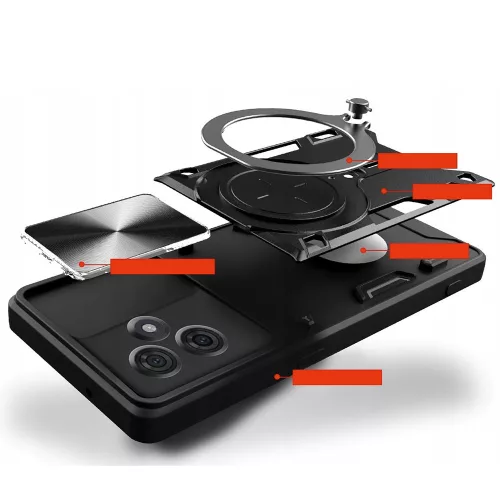 Techsuit - CamGuard Pro tok - Motorola Edge 60 / Edge 60 Fusion - Fekete
