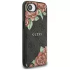 Guess - Keménytok 4G Virágmintás MagSafe (GUHMPSE4P4ROPEMCK) - iPhone 16e / iPhone 17e - Fekete