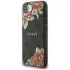 Guess - Keménytok 4G Virágmintás MagSafe (GUHMPSE4P4ROPEMCK) - iPhone 16e / iPhone 17e - Fekete