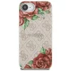 Guess - Keménytok 4G Virágmintás MagSafe (GUHMPSE4P4ROPEMCP) - iPhone 16e / iPhone 17e - Rózsaszín