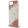 Guess - Keménytok 4G Virágmintás MagSafe (GUHMPSE4P4ROPEMCP) - iPhone 16e / iPhone 17e - Rózsaszín