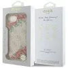 Guess - Keménytok 4G Virágmintás MagSafe (GUHMPSE4P4ROPEMCP) - iPhone 16e / iPhone 17e - Rózsaszín