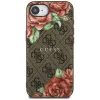 Guess - Keménytok 4G Virágmintás MagSafe (GUHMPSE4P4ROPEMCW) - iPhone 16e / iPhone 17e - Barna