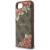 Guess - Keménytok 4G Virágmintás MagSafe (GUHMPSE4P4ROPEMCW) - iPhone 16e / iPhone 17e - Barna