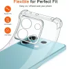 Techsuit - Shockproof Átlátszó Ütésálló Szilikon tok - Xiaomi Redmi Note 14S - Átlátszó