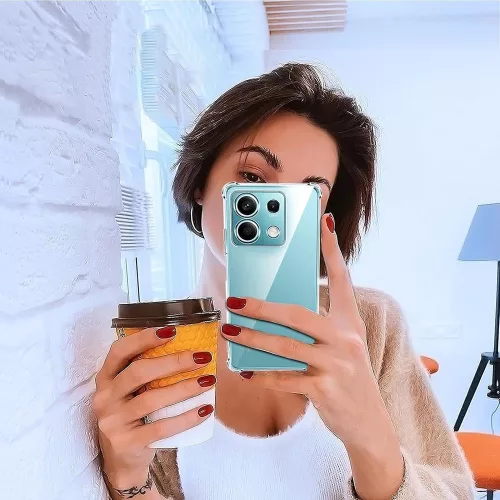 Techsuit - Shockproof Átlátszó Ütésálló Szilikon tok - Xiaomi Redmi Note 14S - Átlátszó