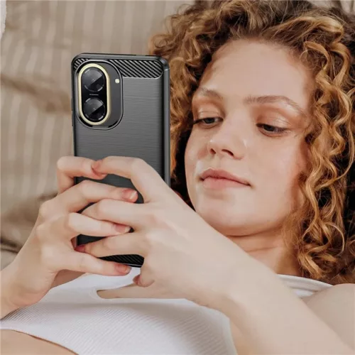 Techsuit - Carbon szilikon tok - Xiaomi Redmi A5 4G (Standard) - Fekete