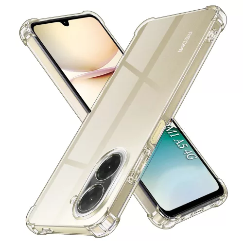 Techsuit - Shockproof Átlátszó Ütésálló Szilikon tok - Xiaomi Redmi A5 4G (Standard) - Átlátszó