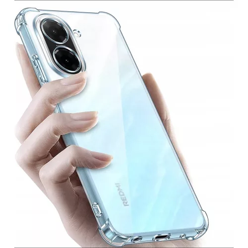 Techsuit - Shockproof Átlátszó Ütésálló Szilikon tok - Xiaomi Redmi A5 4G (Standard) - Átlátszó