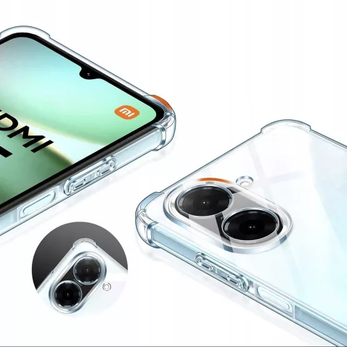 Techsuit - Shockproof Átlátszó Ütésálló Szilikon tok - Xiaomi Redmi A5 4G (Standard) - Átlátszó