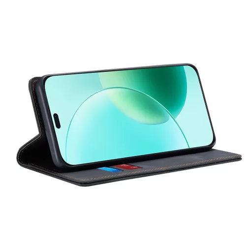 Techsuit - Confy Cover kinyitható tok - Honor 400 Lite - Fekete