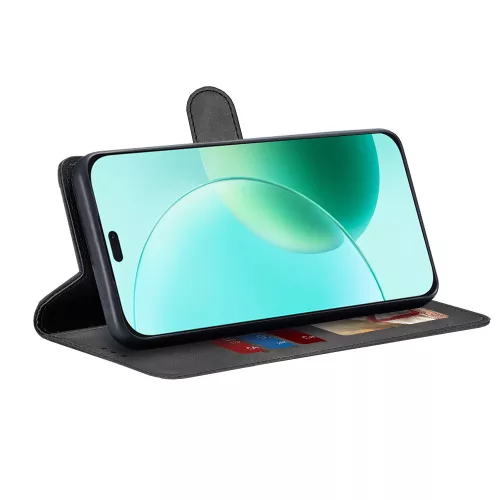Techsuit - Diary Book kinyitható tok - Honor 400 Lite - Fekete