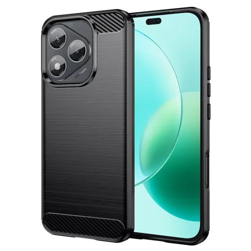 Techsuit - Carbon szilikon tok - Honor 400 Lite - Fekete