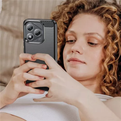 Techsuit - Carbon szilikon tok - Honor 400 Lite - Kék