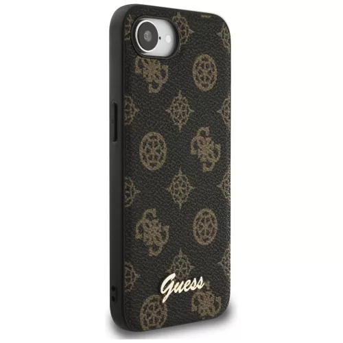 Guess - Bazsarózsás Felirat MagSafe (GUHMPSE4PGPYSK) - iPhone 16e / iPhone 17e - Fekete