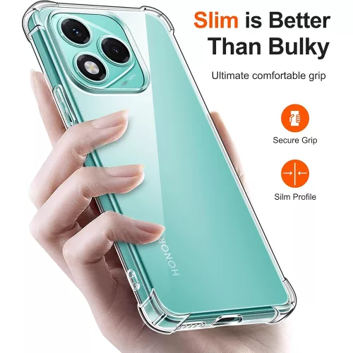 Techsuit - Shockproof Átlátszó Ütésálló Szilikon tok - Honor 400 Lite - Átlátszó