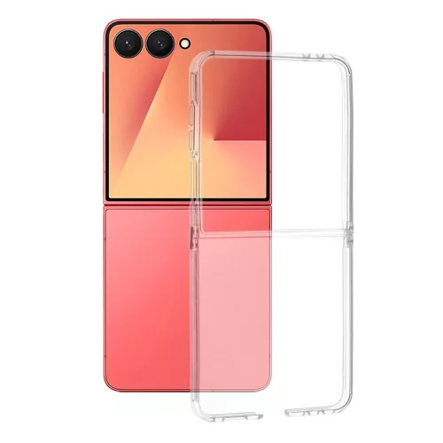 Techsuit - Clear Silicone - Samsung Galaxy Z Flip 7 - Átlátszó tok