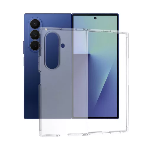 Techsuit - Clear Silicone - Samsung Galaxy Z Fold 7 - Átlátszó tok