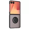 Techsuit - Glinth gyűrűs tok - Samsung Galaxy Z Flip7 - Fekete