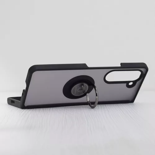 Techsuit - Glinth gyűrűs tok - Samsung Galaxy Z Fold7 - Fekete