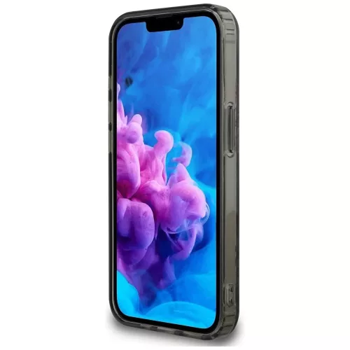 Guess - IML Virágos MagSafe (GUHMPSE4HFWBRCEK) - iPhone 16e / iPhone 17e - Fekete