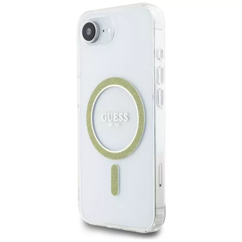 Guess - IML Glitter Circle MagSafe (GUHMPSE4HFGERET) - iPhone 16e / iPhone 17e - Clear