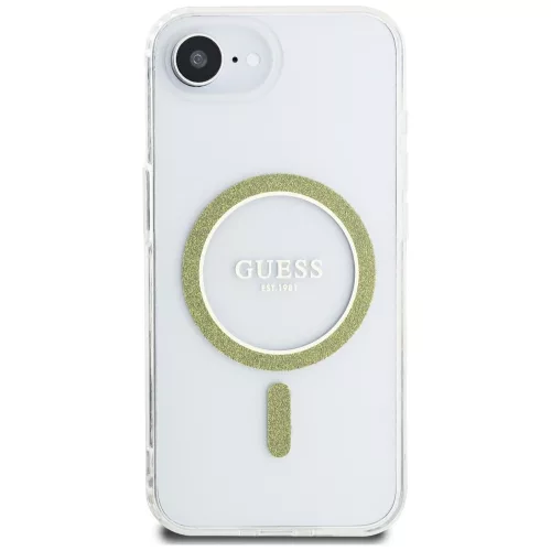 Guess - IML Glitter Circle MagSafe (GUHMPSE4HFGERET) - iPhone 16e / iPhone 17e - Clear