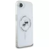 Karl Lagerfeld - IML MagSafe (KLHMPSE4HLSKCH) - iPhone 16e / iPhone 17e - Fehér Fém Karl&Choupette Fej