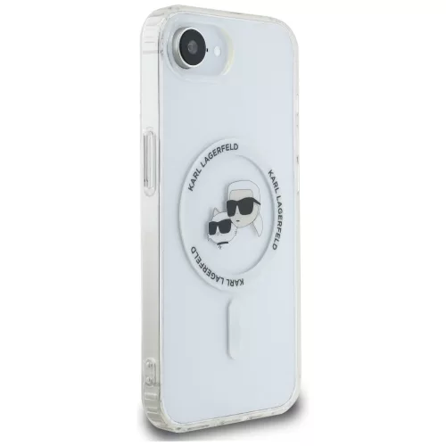 Karl Lagerfeld - IML MagSafe (KLHMPSE4HLSKCH) - iPhone 16e / iPhone 17e - Fehér Fém Karl&Choupette Fej