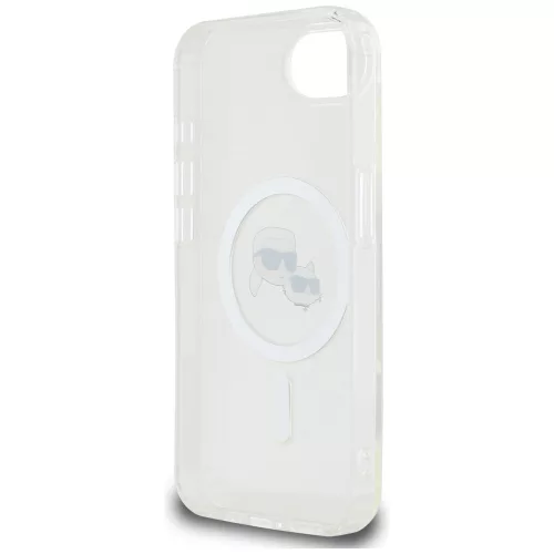 Karl Lagerfeld - IML MagSafe (KLHMPSE4HLSKCH) - iPhone 16e / iPhone 17e - Fehér Fém Karl&Choupette Fej