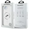 Karl Lagerfeld - IML MagSafe (KLHMPSE4HLSKCH) - iPhone 16e / iPhone 17e - Fehér Fém Karl&Choupette Fej