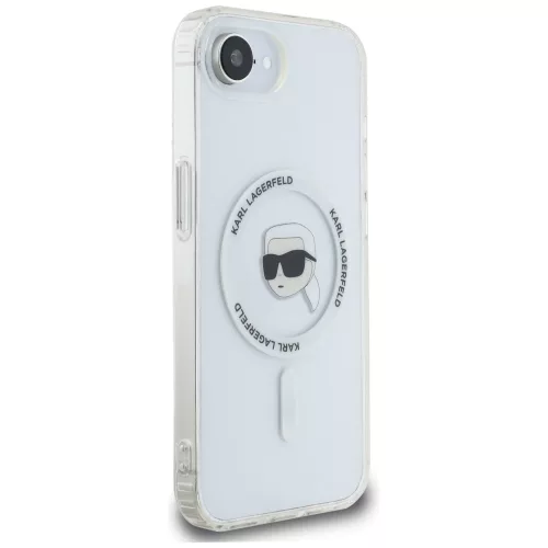 Karl Lagerfeld - IML MagSafe (KLHMPSE4HLSKIH) - iPhone 16e / iPhone 17e - White Karl's Head