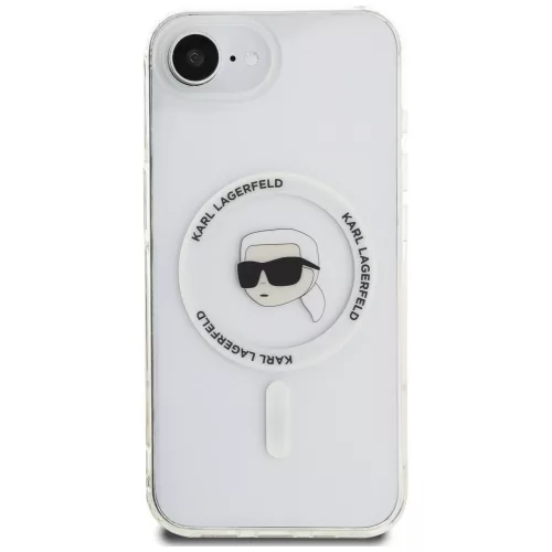 Karl Lagerfeld - IML MagSafe (KLHMPSE4HLSKIH) - iPhone 16e / iPhone 17e - White Karl's Head