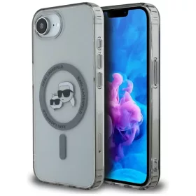   Karl Lagerfeld - IML MagSafe (KLHMPSE4HLSKCK) - iPhone 16e / iPhone 17e - Metal Karl&Choupette Head