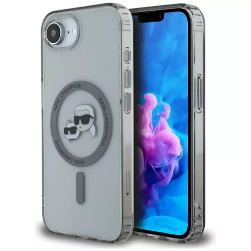 Karl Lagerfeld - IML MagSafe (KLHMPSE4HLSKCK) - iPhone 16e / iPhone 17e - Metal Karl&Choupette Head