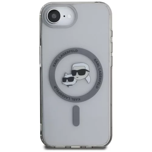 Karl Lagerfeld - IML MagSafe (KLHMPSE4HLSKCK) - iPhone 16e / iPhone 17e - Metal Karl&Choupette Head