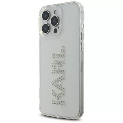 Karl Lagerfeld - IML Rhinestones (KLHCP16LHKLSTDCT) - iPhone 16 Pro - Transparent Logo