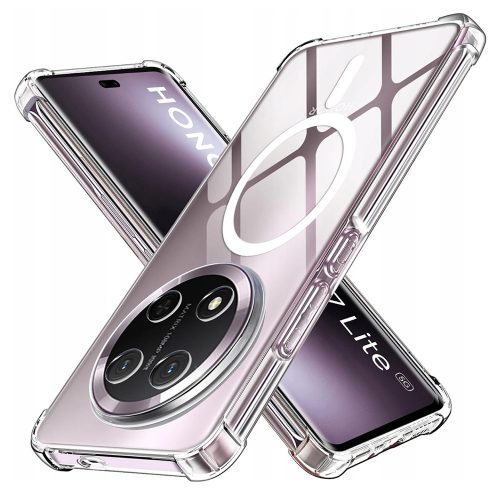 Techsuit - Schockproof Átlátszó Szilikon Magsafe tok - Honor Magic7 Lite / X9c - Átlátszó